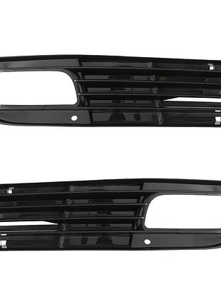 Audi a8 d3 fl 08-10 решетка в бампер черный+левая+правая 2 шт. полный 4e0807679b 4e0807680b