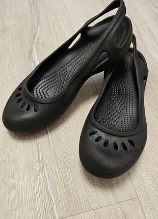 Балетки crocs kadee slingback w9 чорні 26 см