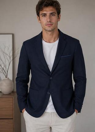 Пиджак синий мужской, пиджак zara