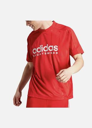 Червона футболка adidas tiro tee shirt