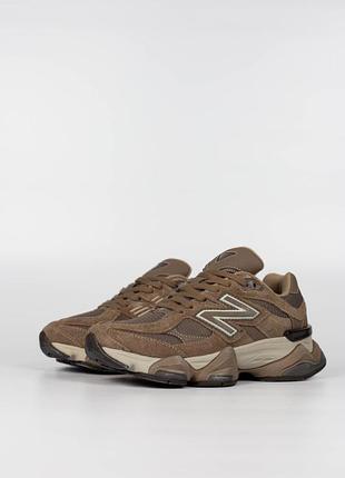 Женские кроссовки new balance 9060 dirty brown / mushroom24 баланс