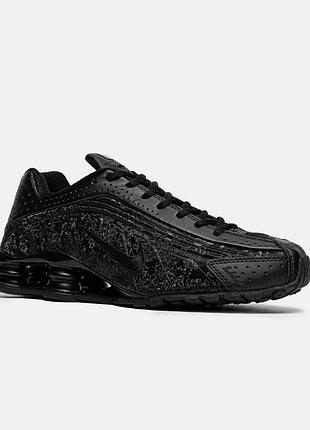 Кросівки nike shox r4 black smoke grey