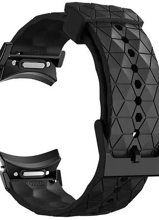 Ремешок primolux dimond силиконовый для часов samsung galaxy watch 7 / watch 6 / watch fe - black