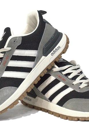 Кросівки чоловічі adidas весна-літо-осінь, адідас текстиль.натуральний замш, на піні