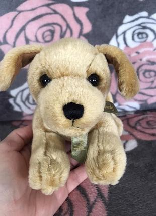 Мягкая игрушка коллекционная собачка золотистый лабрадор фирмы harrods