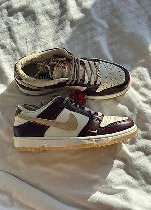 👟 кроссовки dunk lx white maroon / наложка bs👟