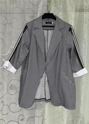 Женский классический стрейчевый легкий пиджак vojelavi l-xl (50-52)