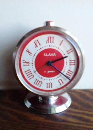 Часы – будильник «slava», 2мчз, ссср, 80-е годы.