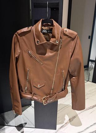 Шкіряна куртка zara