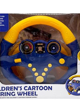 Детский игровой автотренажер me-166(blue) звуки машины