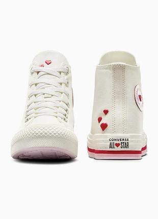 Кеди converse chuck taylor all star eva lift valentine's day