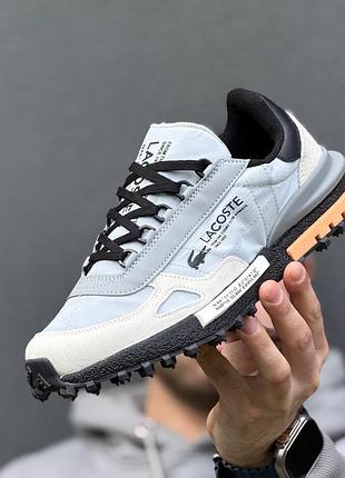 Кроссовки lacoste elite active t gray (серые)