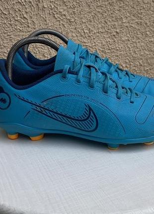 Nike mercurial дитячі футбольні бутси блакитні оригінал 36 35.5 розмір