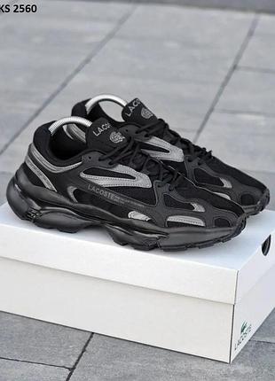 Кроссовки lacoste l003 total black (черные)