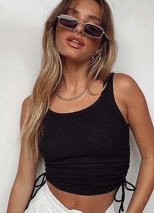 Топ zara в рубчик