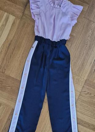 Комбинезон для девочки baker by ted baker pink frill top mockable jumpsuit.