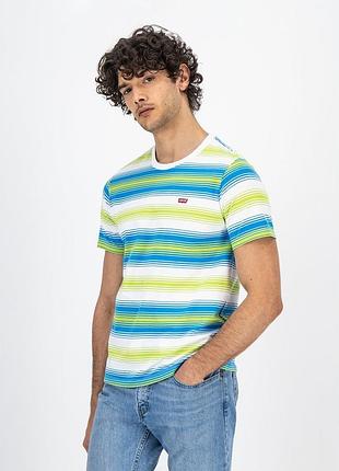 Футболка levi's® original housemark fizzy stripe tee