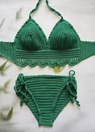 Вязаный купальник ручной работы