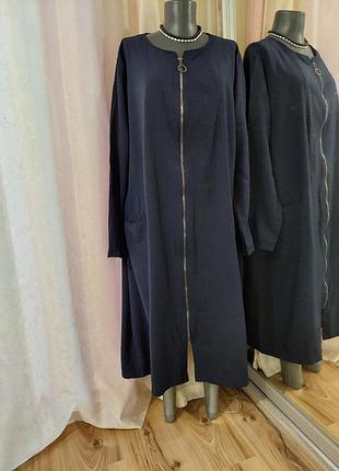 Стильное на молнии платье 👗 большого размера