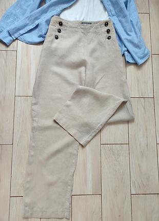 Лляні штани від laura ashley р.40-42