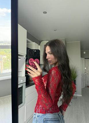 ⭐️  гипюровый лонгслив 9