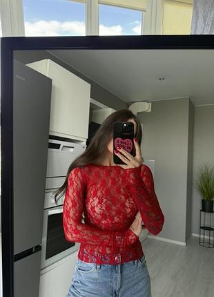 ⭐️  гипюровый лонгслив 10
