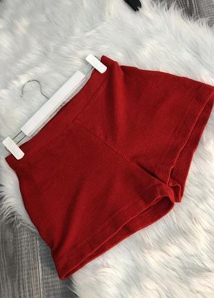 Червоні шорти короткі еластичні жіночі zara