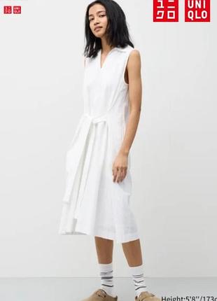 Хлопковое платье uniqlo x 0 anderson