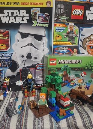 Фігурки lego star wars, spider-man, minecraft