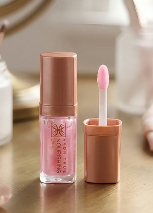 🌸 блиск для губ олійка avon nourishing lip oil, ейвон олійка блиск для губ