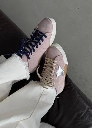 Женские кеды golden goose | true star pink premium