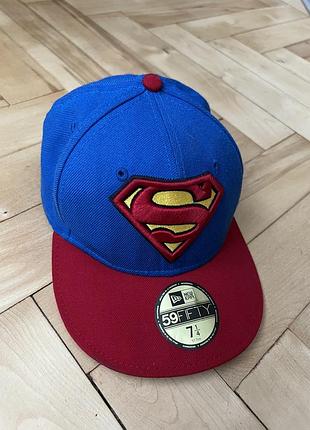 Рідкісна new era 59fifty superman dc comics fitted кепка оригінал 7 1/4