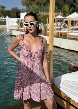 Сукня сарафан в квітковий принт zara