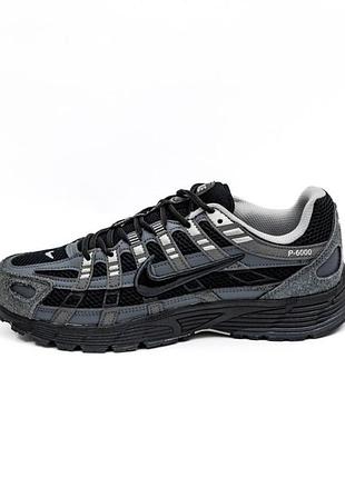 Женские кроссовки nike p-6000 grey black / smb+ 🔗