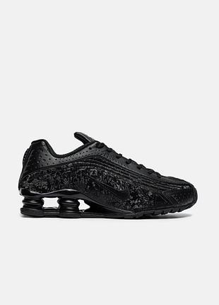 Чоловічі кросівки nike shox r4 black smoke grey / smb+ 🔗