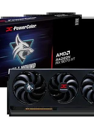 Видеокарта amd radeon rx 9070 xt 16gb gddr6 hellhound powercolor (rx9070xt 16g-l/oc)