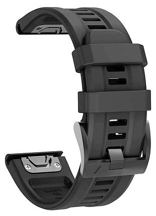 Ремешок quickfit 22mm для garmin fenix 8/7/6/5, forerunner, epix (черный)
