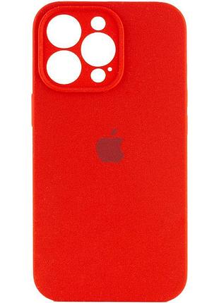 Чехол silicone case full camera protective (aa) для apple iphone 13 pro (6.1") красный / red 2