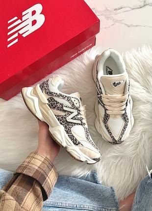 Стильні жіночі кросівки new balance 9060 leopard print