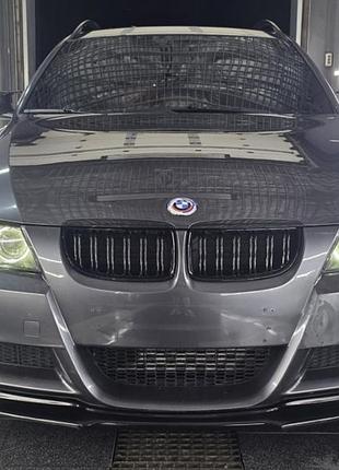 Передний лип dpt (для e90 m-sport 2005-2008, черный глянец) для bmw 3 серия e90/e91