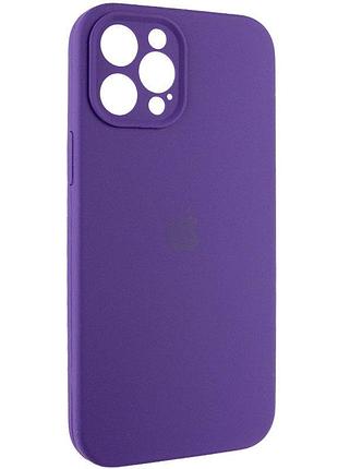 Чехол silicone case full camera protective (aa) для apple iphone 12 pro max (6.7") фиолетовый / amethyst 3
