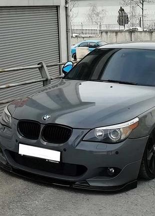 Передний лип dpt (для m sport/m technic hamann черный глянец) для bmw 5 серия e60/e61 2003-2010 гг