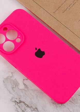 Чехол silicone case full camera protective (aa) для apple iphone 15 pro (6.1") розовый / barbie pink 4