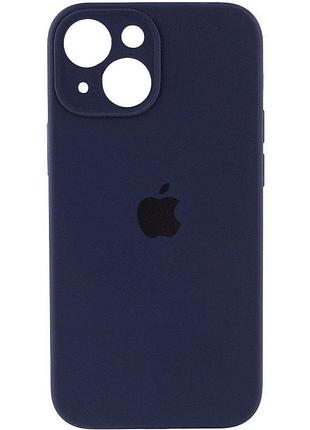Чехол silicone case full camera protective (aa) для apple iphone 14 (6.1") темно-синий / midnight blue 2