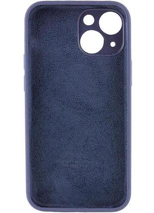 Чехол silicone case full camera protective (aa) для apple iphone 14 (6.1") темно-синий / midnight blue 3