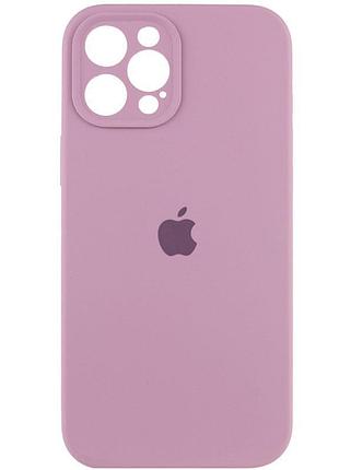 Чохол silicone case full camera protective (aa) для apple iphone 12 pro (6.1") ліловий / lilac pride 2