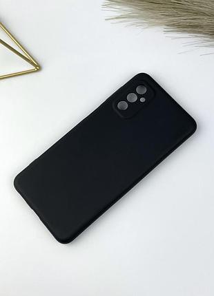 Силиконовый чехол на samsung m52 (sm-m526) черный (18)