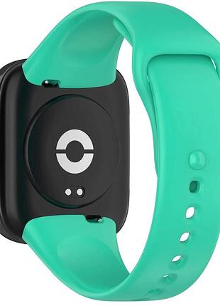 Силиконовый ремешок для xiaomi redmi watch 3 active / мятно зеленый