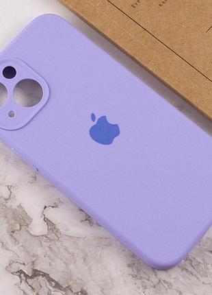 Чехол silicone case full camera protective (aa) для apple iphone 15 (6.1") сиреневый / dasheen