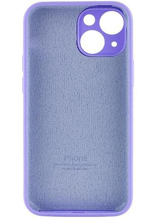 Чехол silicone case full camera protective (aa) для apple iphone 15 (6.1") сиреневый / dasheen 3